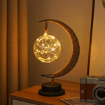 Magical Night Stand Lamp with Hanging Moon or Star: Create an Enchanting Ambience in Your Room