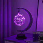 Magical Night Stand Lamp with Hanging Moon or Star: Create an Enchanting Ambience in Your Room