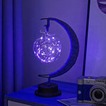 Magical Night Stand Lamp with Hanging Moon or Star: Create an Enchanting Ambience in Your Room