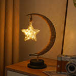 Magical Night Stand Lamp with Hanging Moon or Star: Create an Enchanting Ambience in Your Room