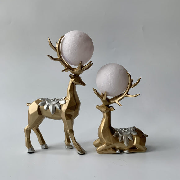 The Nordic Deer Moon Lamp: A Fusion of Luxury and Nature