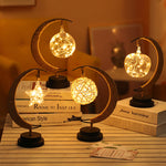 Magical Night Stand Lamp with Hanging Moon or Star: Create an Enchanting Ambience in Your Room