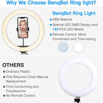 Vlogging 10" Ring Light for Crystal Clear Video Recording