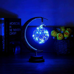 Magical Night Stand Lamp with Hanging Moon or Star: Create an Enchanting Ambience in Your Room