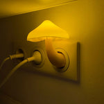 Magical Mushroom Wall Socket Lamp: Auto-Sensing Night Light for Cozy and Safe Spaces