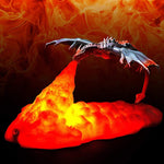 Stunning 3D Printed Fire Dragon Lamp for a Mythical Touch
