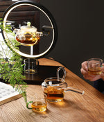 Transparent Retro Kung Fu Automatic Tea Brewer Set