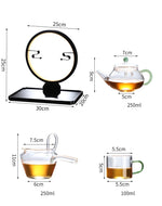 Transparent Retro Kung Fu Automatic Tea Brewer Set