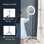 Vlogging 10" Ring Light for Crystal Clear Video Recording