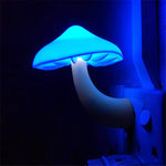 Magical Mushroom Wall Socket Lamp: Auto-Sensing Night Light for Cozy and Safe Spaces